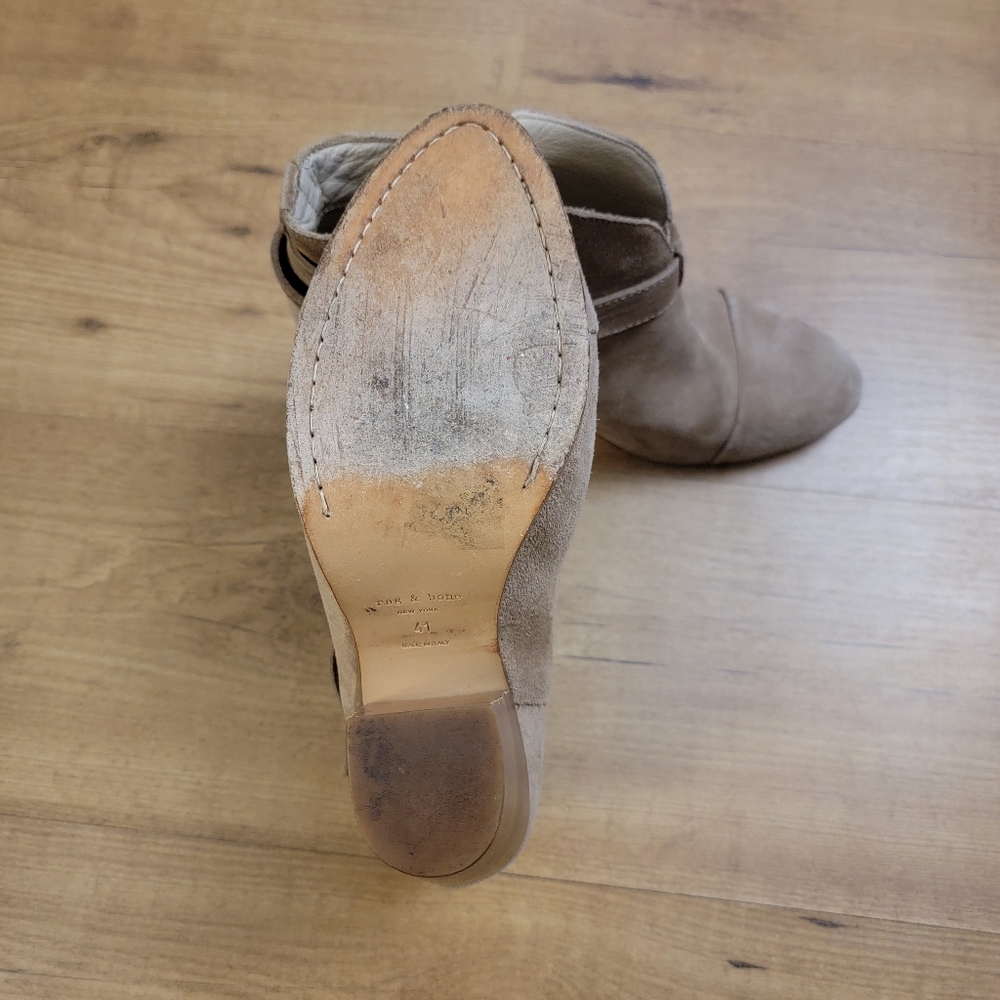 rag & bone Harrow Suede Ankle Booties - Picture 10 of 10
